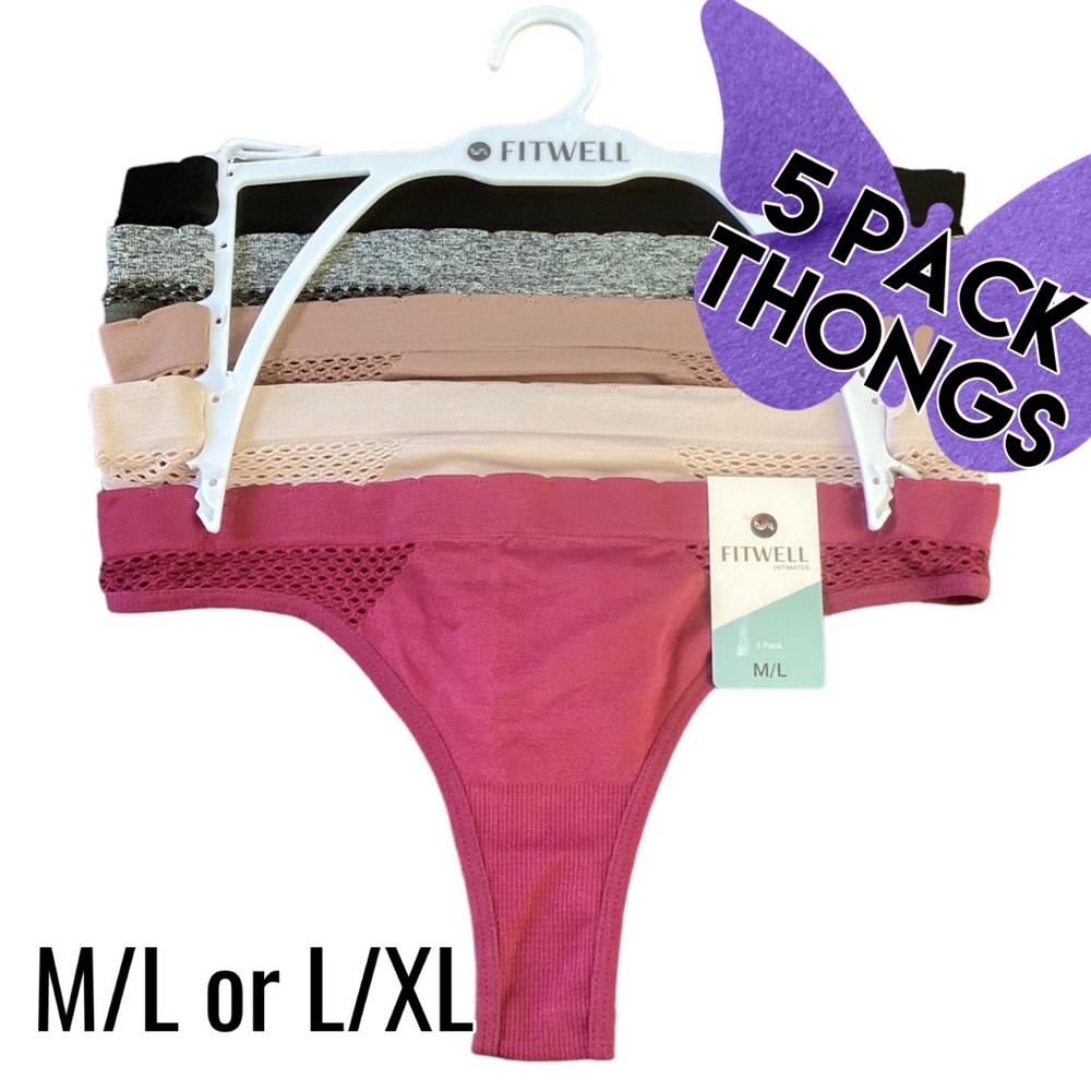 - 🌸Thongs 5 Pack Nylon Span
